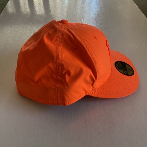 HUF X NEW ERA Men’s Orange Fitted Hat Size 8 - Picture 2 of 10
